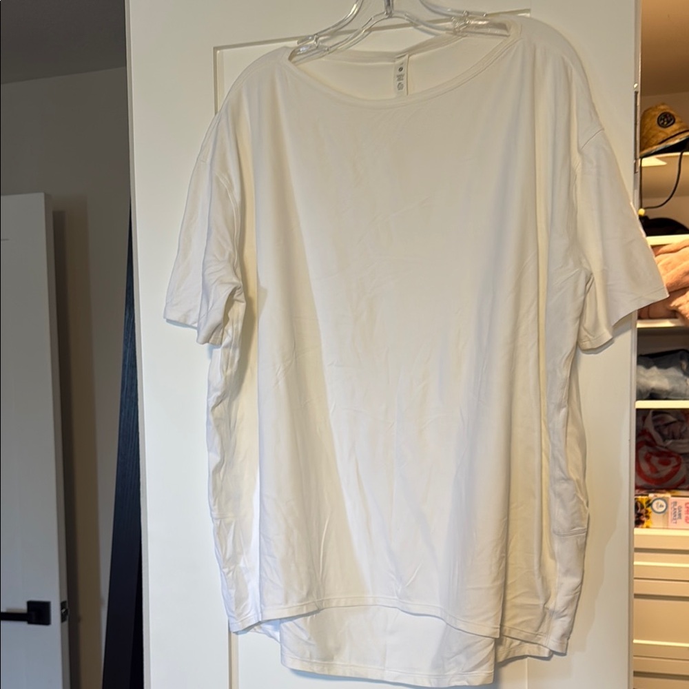 White Oversized Lululemon T-Shirt